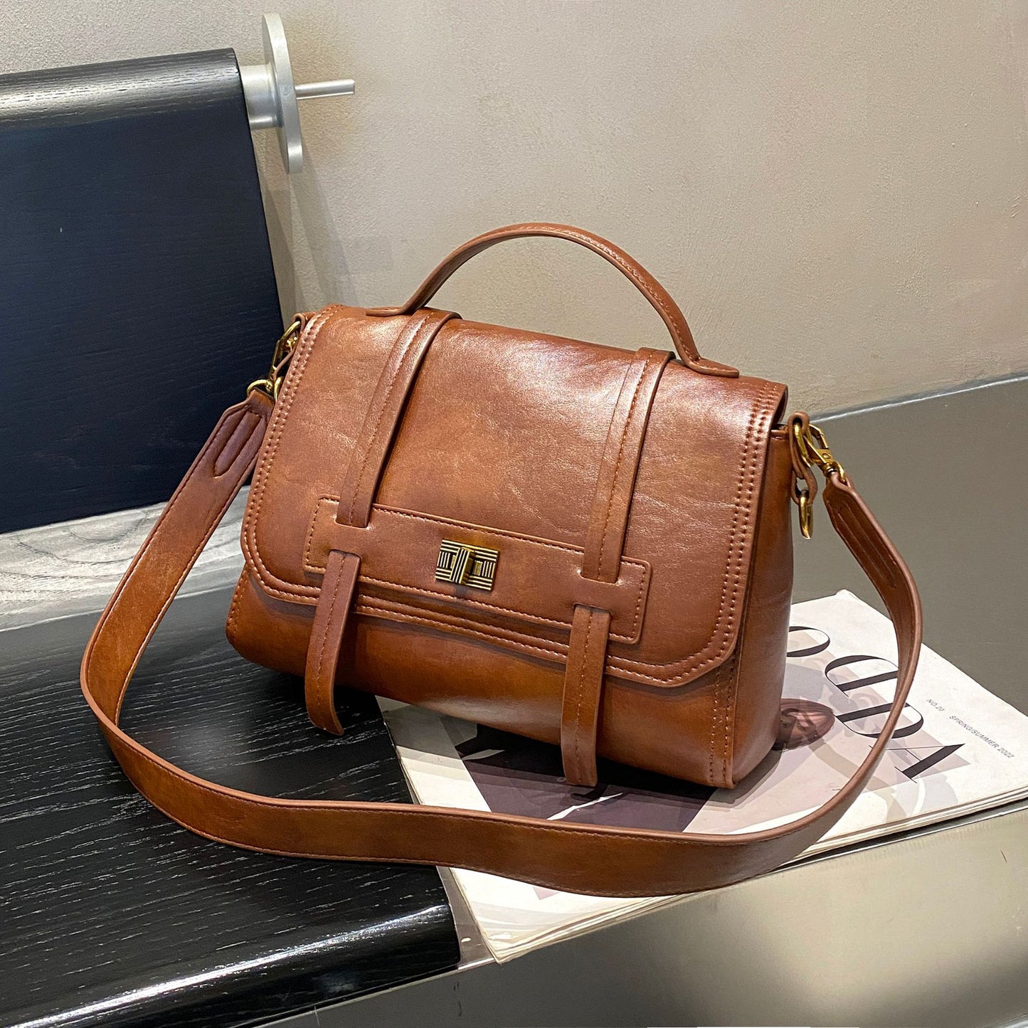 Women's Retro For Envelope Artistic Large Shoulder Bags