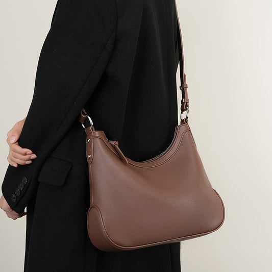 Women's High-grade Versatile Genuine Leather Underarm One Shoulder Bags
