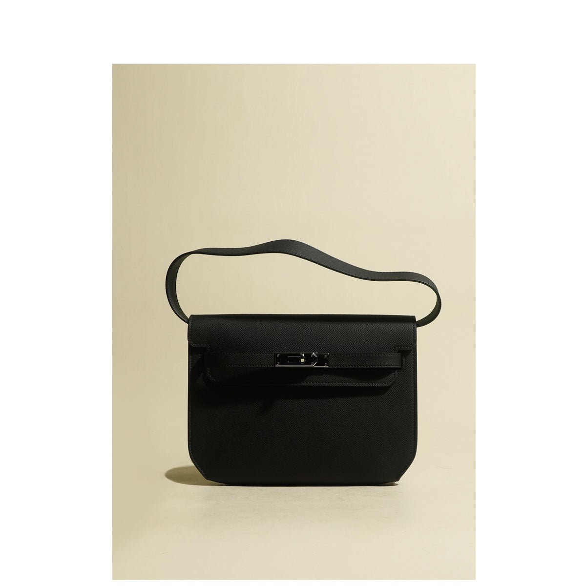 Women's Genuine Leather Retro Underarm Commuter Kelly Bags