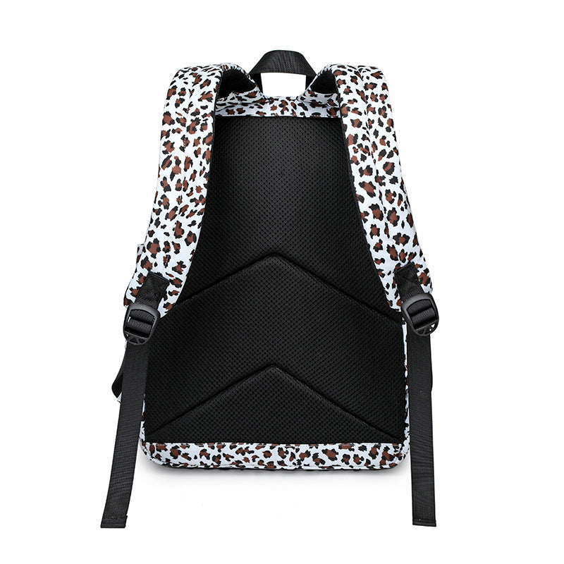 Versatile Trendy Three-piece Canvas Printed Female Backpacks