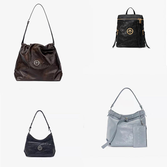 Garbage Black Stone Mother Vegetable Tanned Shoulder Bags