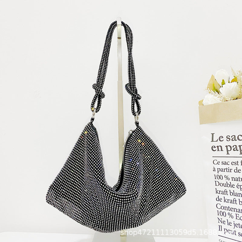 Women's Handmade Crystal Banquet Rhinestone Dinner Underarm Evening Bags