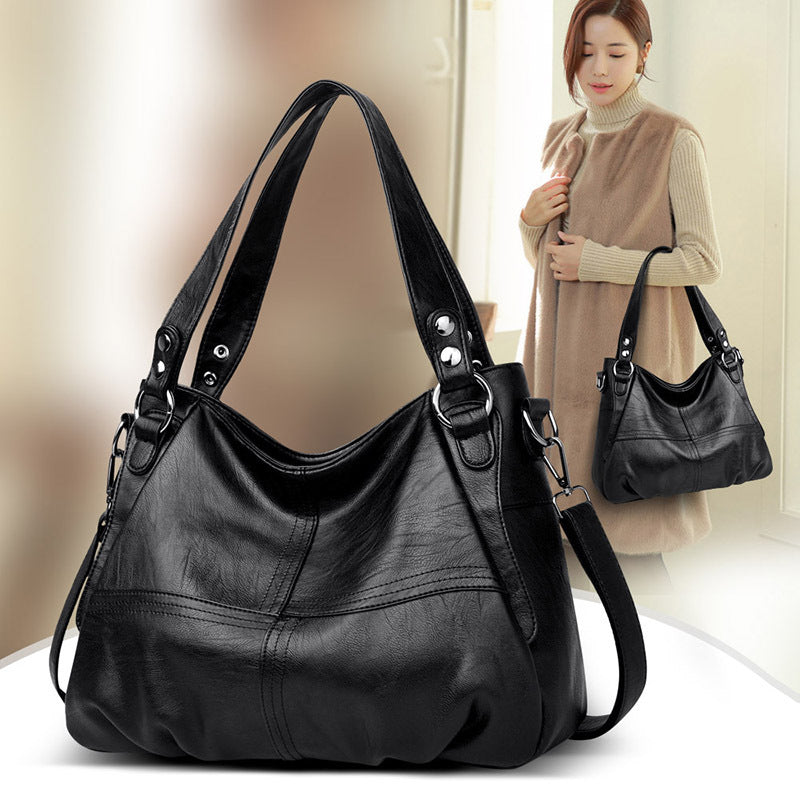Women's Mom Large Capacity Sheepskin Pattern Soft Crossbody Bags