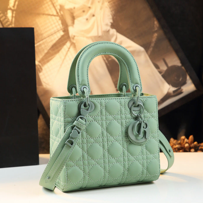 Women's Genuine Leather Diana High-grade Frosted Diamond Bags