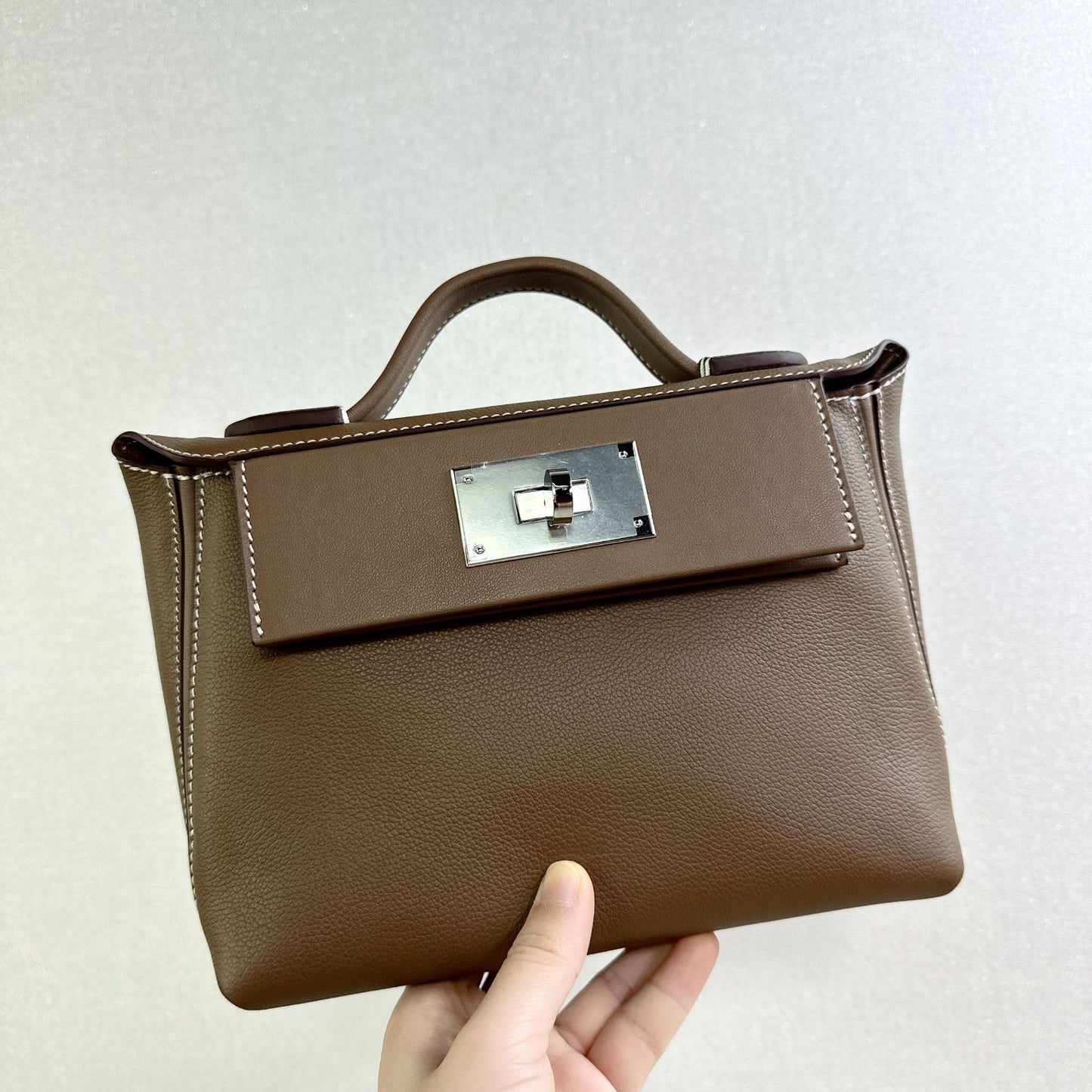 Women's Top Layer Leather Cowhide Kelly Wings Crossbody Bags