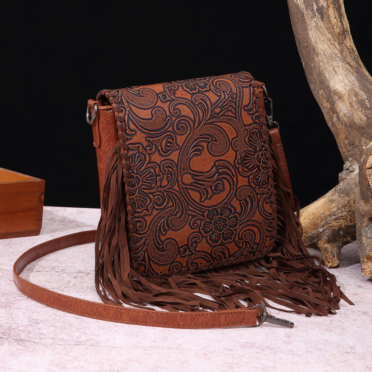 Women's Vintage Cotton Linen Printed Bohemian Style Bags