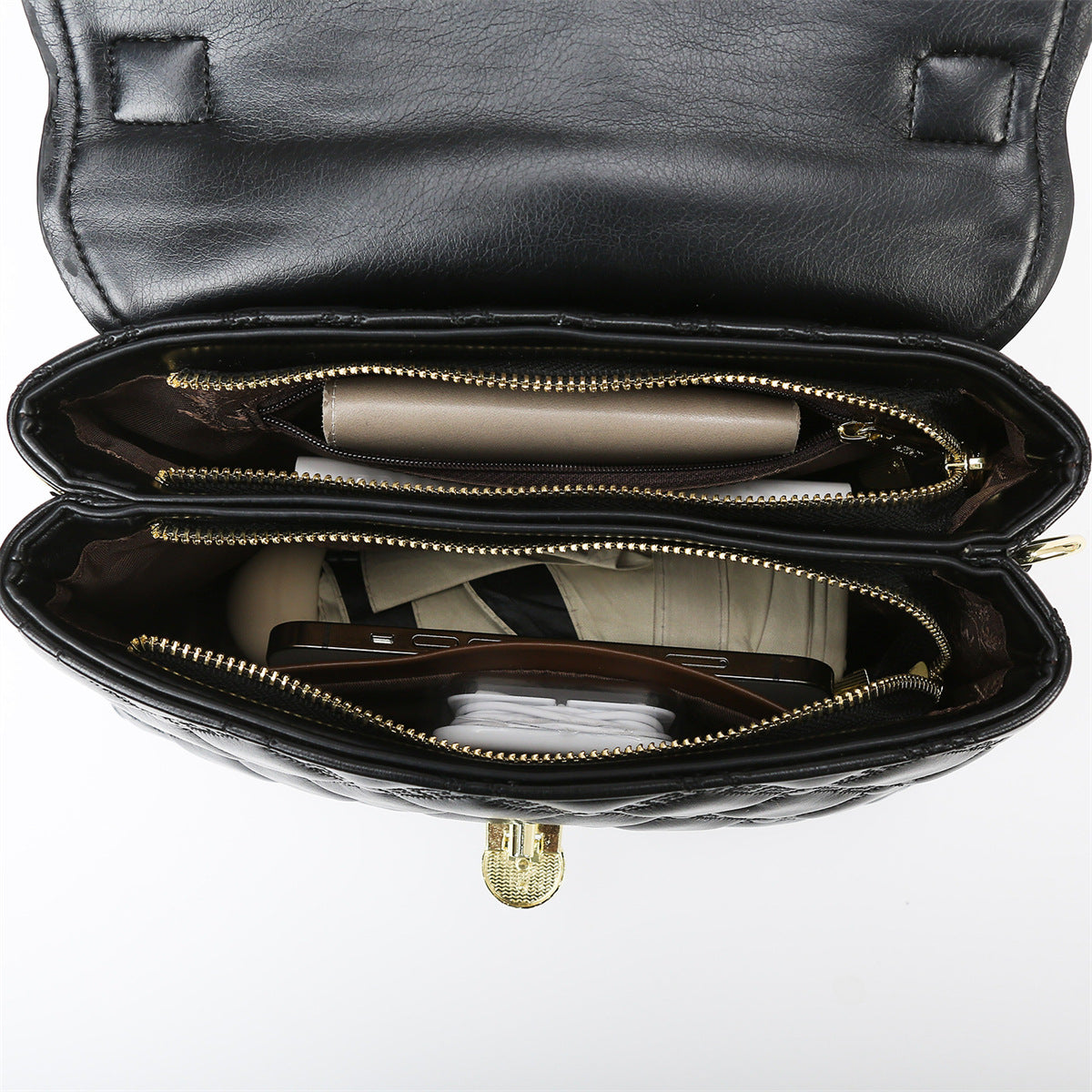 Women's Fashion Diamond Embroidery Thread Large Capacity Crossbody Bags