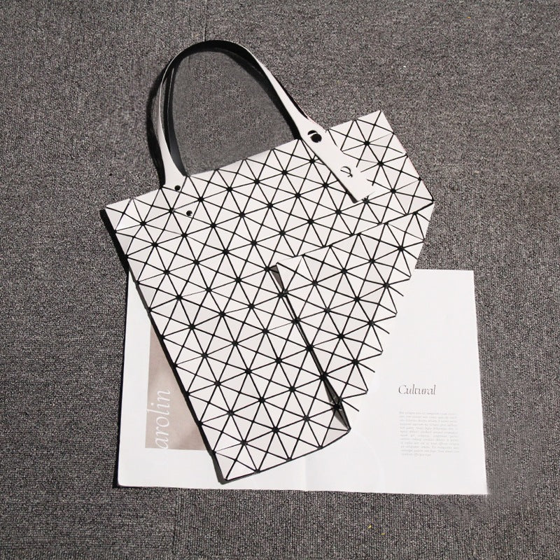 Diamond Pattern Large Capacity Totes Shopping Tote Bags