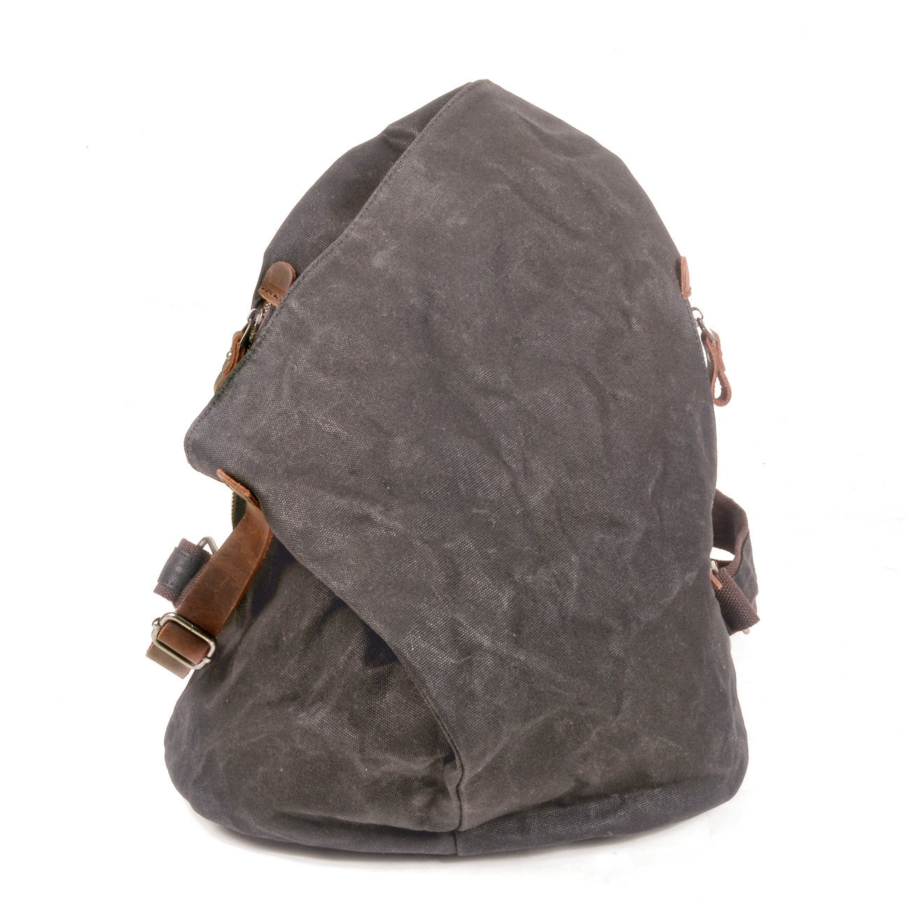 Men's Waterproof Retro Tooling Vintage Oil Wax Canvas Backpacks