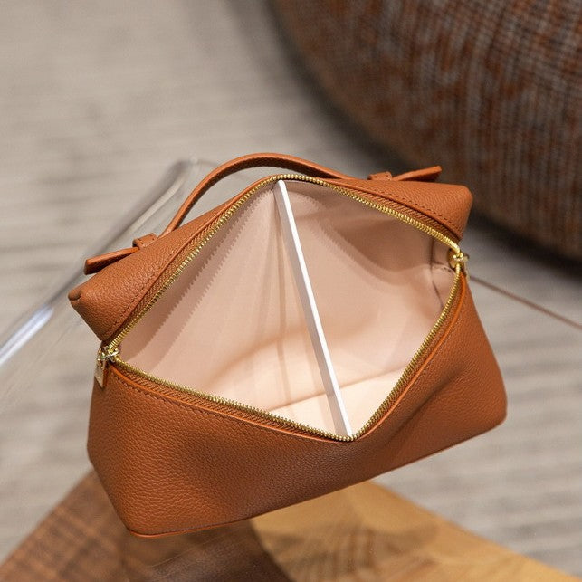 Women's Leather Pattern Lunch Box Mini Handbags