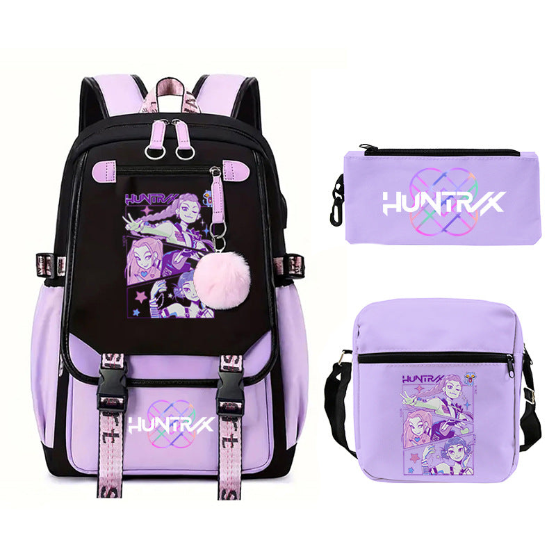 Elegant Children's Merchandise Printed Fashion Pencil Backpacks