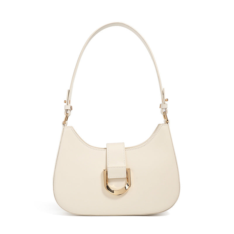 Women's Design High-grade Cowhide Baguette Commuter Stylish Shoulder Bags
