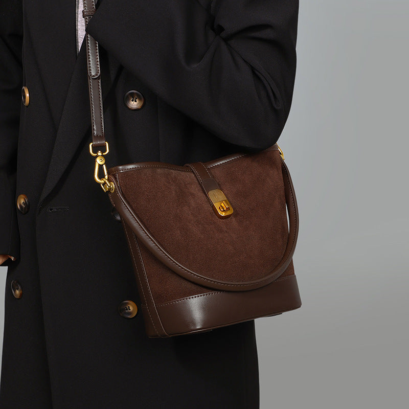 Women's Genuine Leather High-grade Large Capacity Portable Crossbody Bags