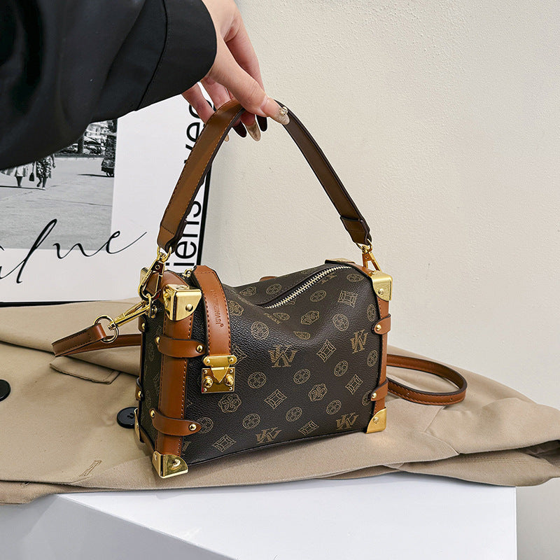 Elegant Women's Box French Entry Lux Crossbody Bags