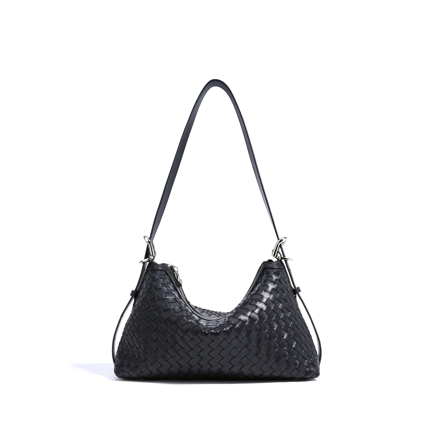 Stylish Lightweight Genuine Leather Underarm Hand-woven Crossbody Bags