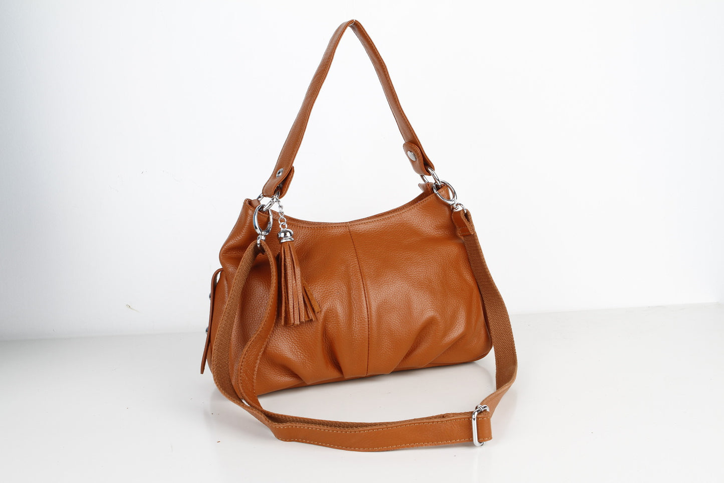 Women's Unique Underarm Cowhide Fashion Leather Shoulder Bags
