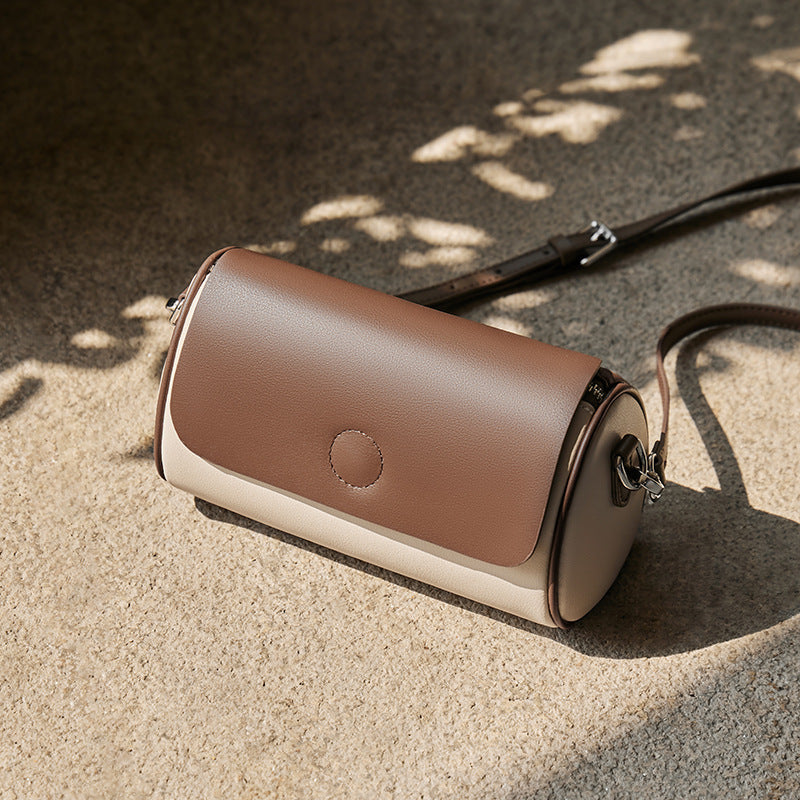 Women's Summer Leather For Fashion Round High-grade Crossbody Bags