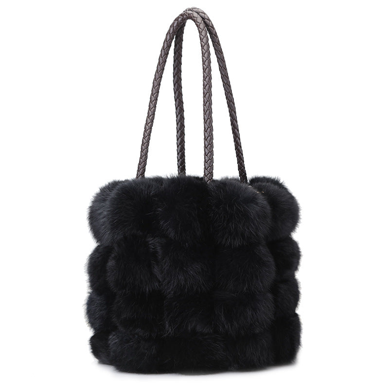Women's Winter Fur Cute Rabbit Hair Bags