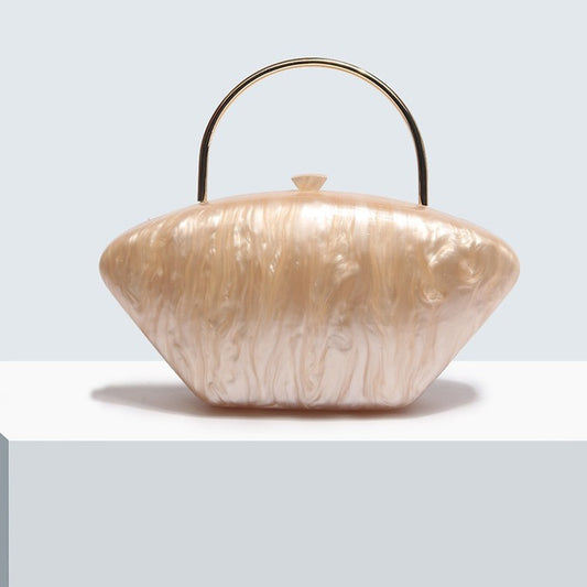 Women's Dinner Oval Shell Goose Egg Acrylic Handbags