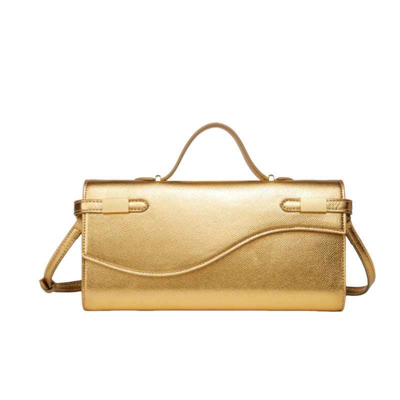 Women's Leather Retro Textured Clutch Fashion Mini Handbags