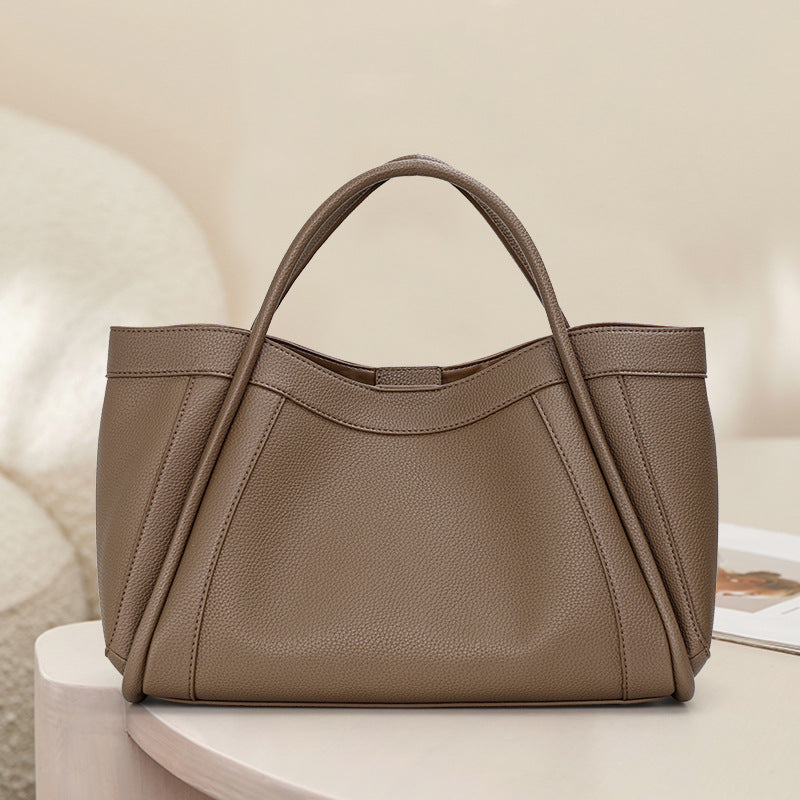 Women's Genuine Leather Big Fashion Commuter Mother Handbags