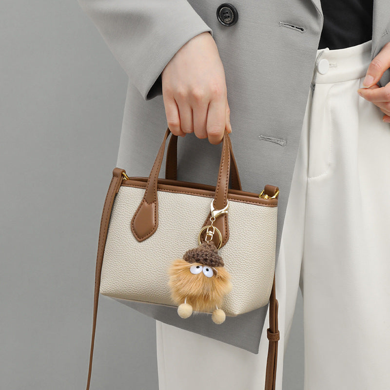 Women's Fashion Light Luxury Genuine Leather Portable Handbags