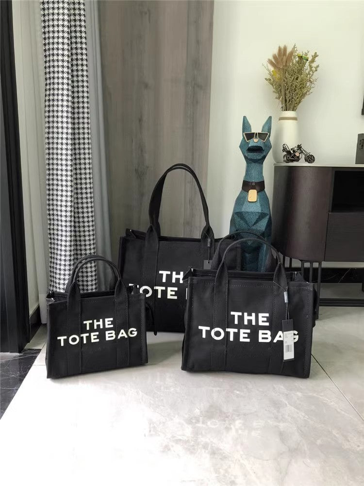 Mini Canvas Zip Shopping Fashion Letters Shoulder Bags