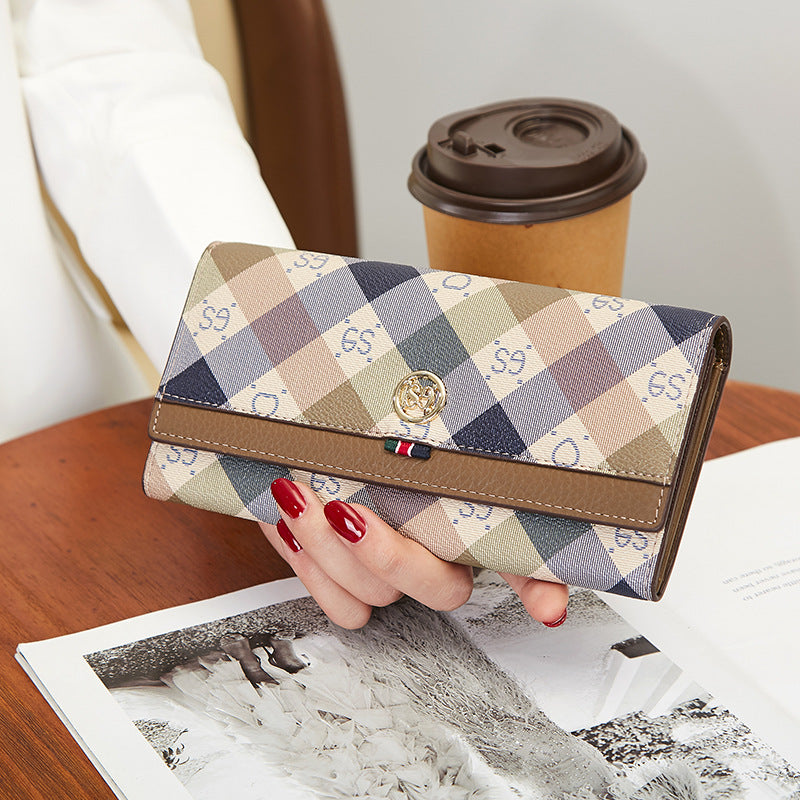 Women's Long Clutch Large Capacity Simple Ladies Wallets
