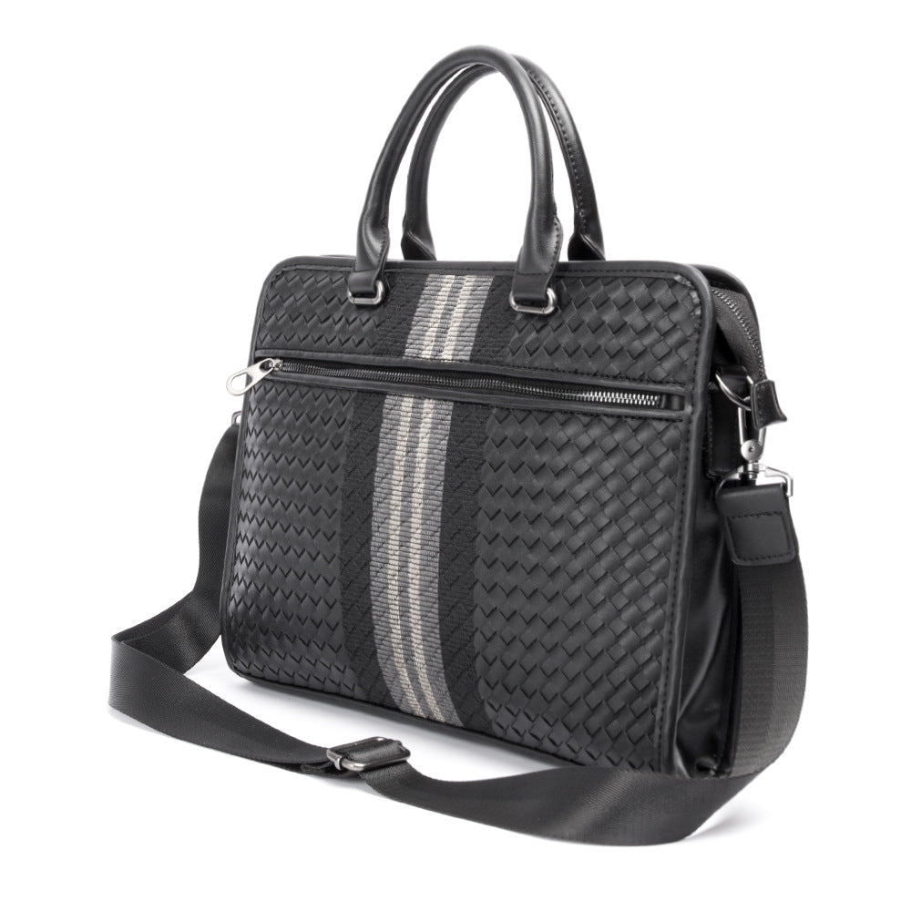 Men's Stitching Woven Business Computer Batch Bags