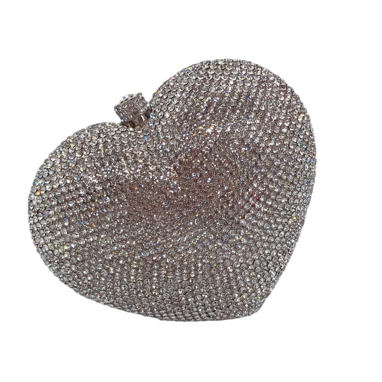 Women's Strictly Selected Heart-shaped Diamond Dinner Banquet Full Evening Bags