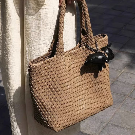 Women's High-grade Hand-woven Large Capacity Fashion Commuter Shoulder Bags