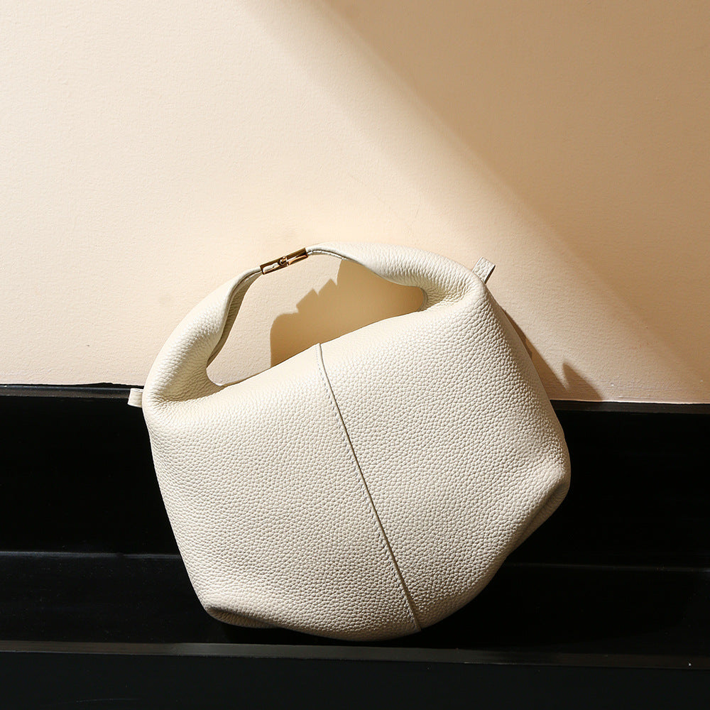 Women's Minority Genuine Leather Litchi Pattern Cowhide High-grade Crossbody Bags