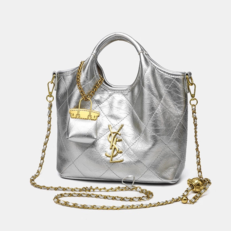 Women's High-grade Retro Minority Black Soft Leather Shoulder Bags