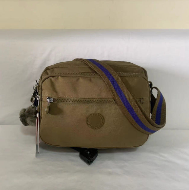 Women's Spring Monkey Urban Simple Nylon Compartment Crossbody Bags