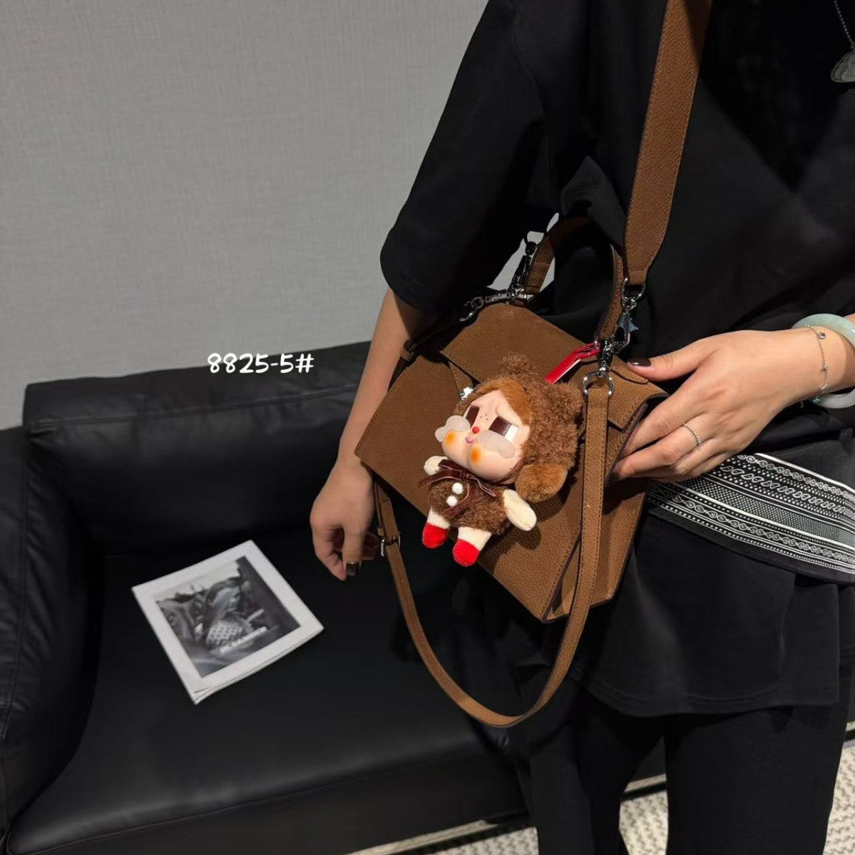 Women's With Pendant Lychee Pattern Kelly High-grade Bags