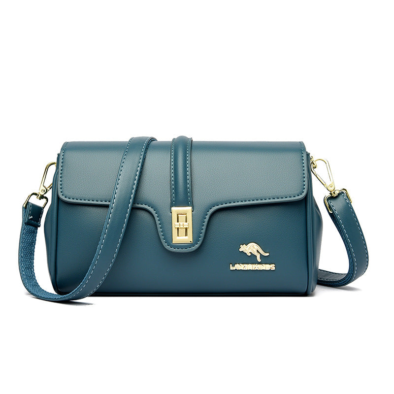 Women's Simple Trendy Korean Style Flip Solid Crossbody Bags