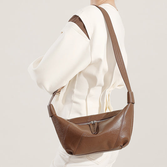Women's Genuine Leather Light Luxury High-grade Minority Bags