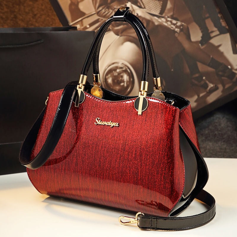 Women's Simple Elegant Fashion Mother Genuine Leather Bags
