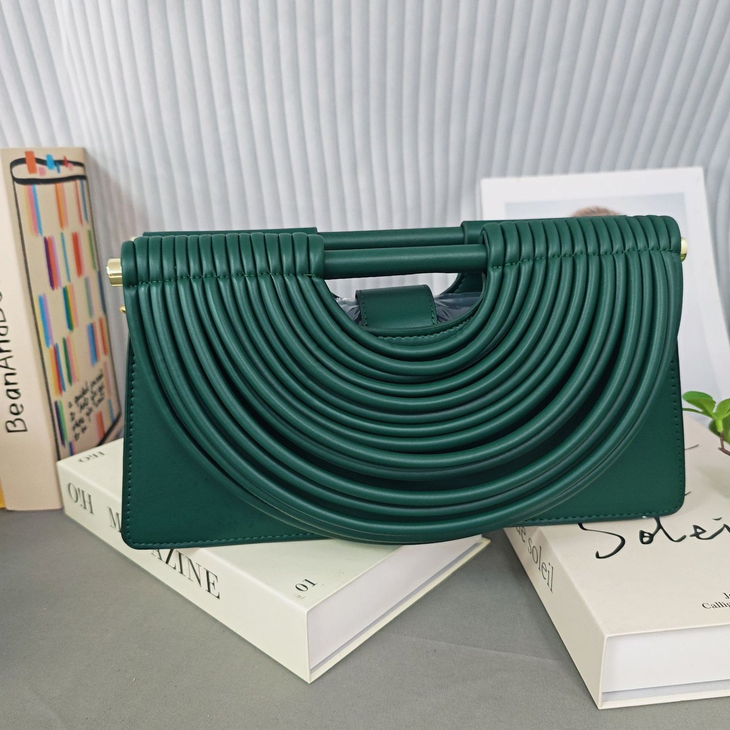 Attractive Casual Versatile Woven Clutch Female Handbags