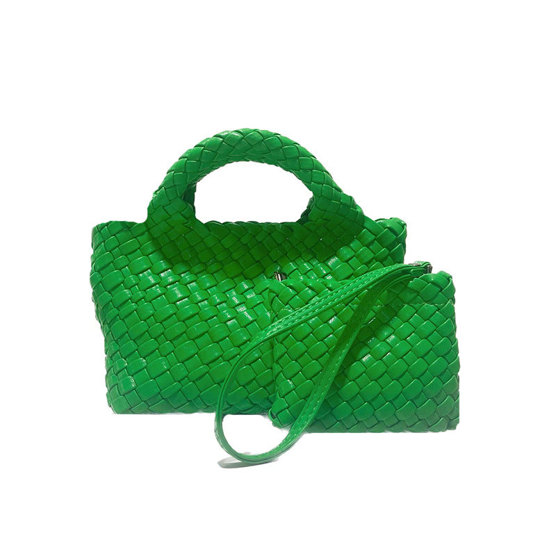 Casual Women's Pretty Hand-woven Vegetable Basket Shoulder Bags