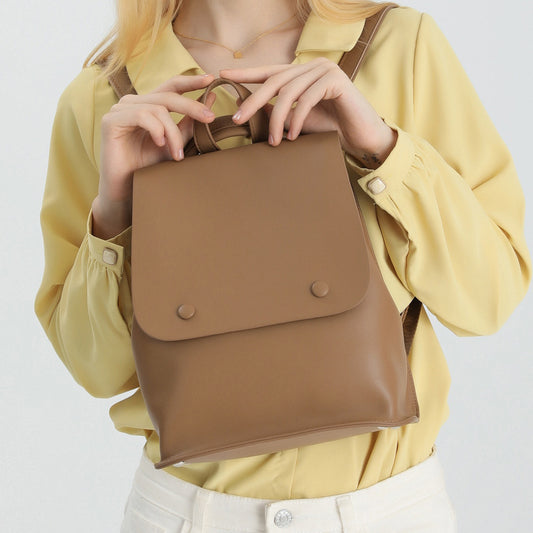 Women's Affordable Luxury Fashion Genuine Leather Large Capacity High Backpacks