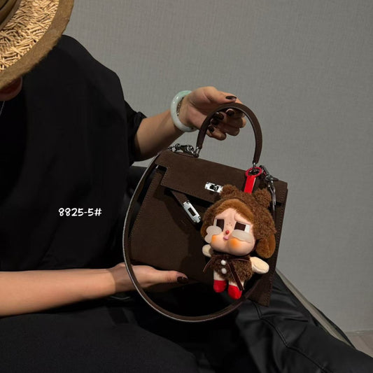 Women's With Pendant Lychee Pattern Kelly High-grade Bags