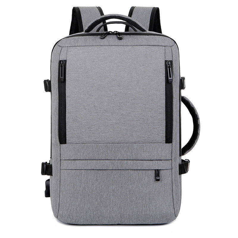 Men's Versatile Color Matching Computer Strap Reflective Backpacks