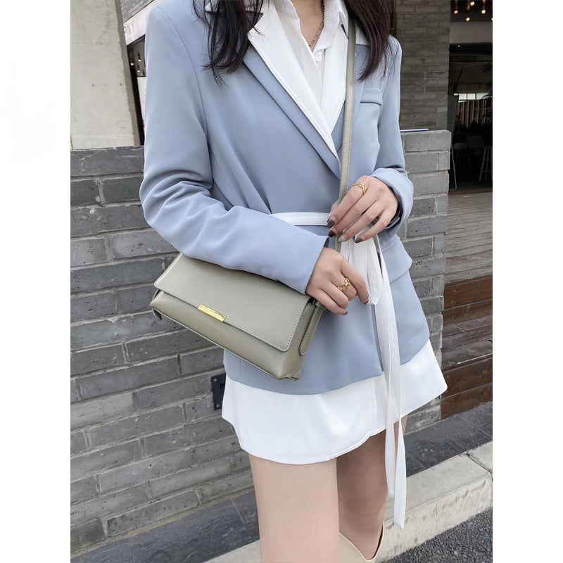 Women's Retro Underarm Baguette Niche High-grade Genuine Shoulder Bags