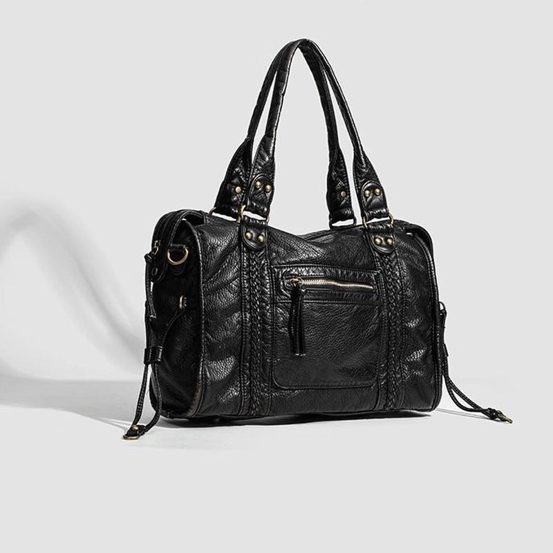 Attractive Casual Women's French Retro Motorcycle Shoulder Bags