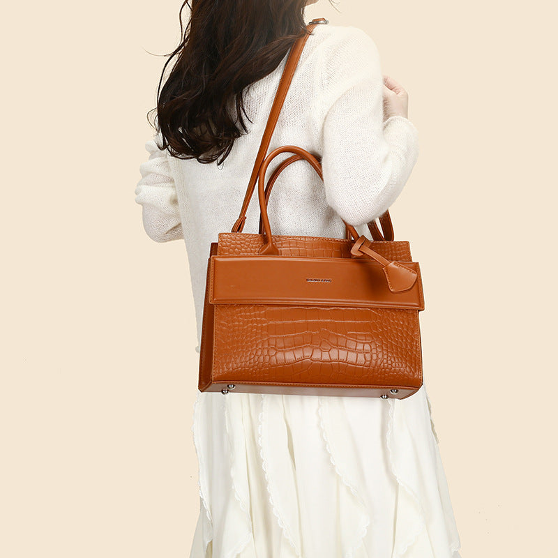 Creative Women's Stone Pattern Mother Advanced Handbags