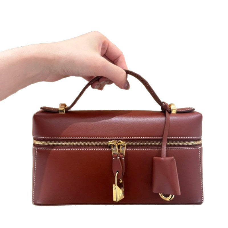 Women's Box High-grade Cowhide Genuine Leather Crossbody Bags