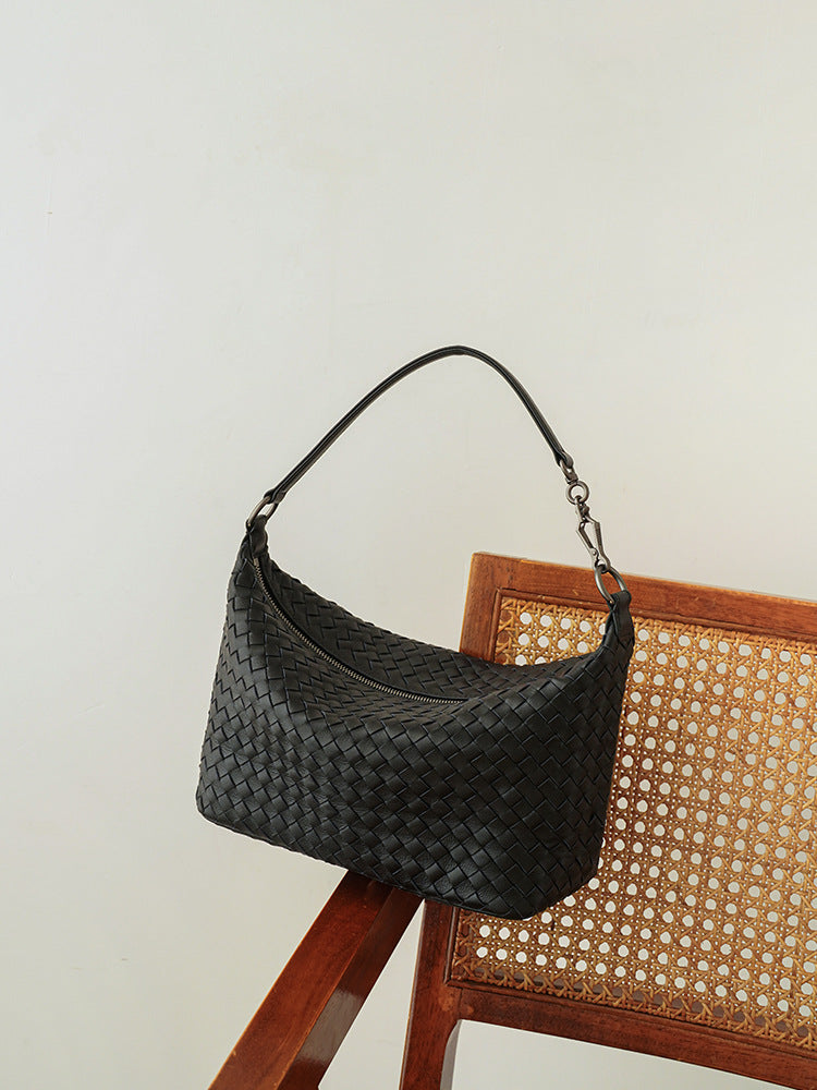 Handmade Sheepskin Dog Walking Niche Genuine Shoulder Bags