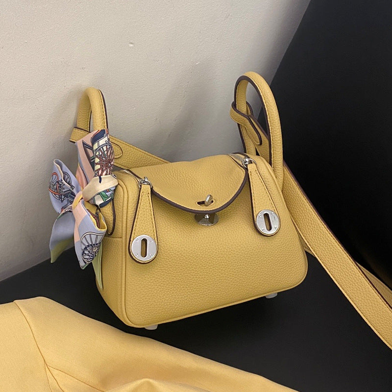 Women's Mini Lindi Leather Underarm Pillow Portable Crossbody Bags