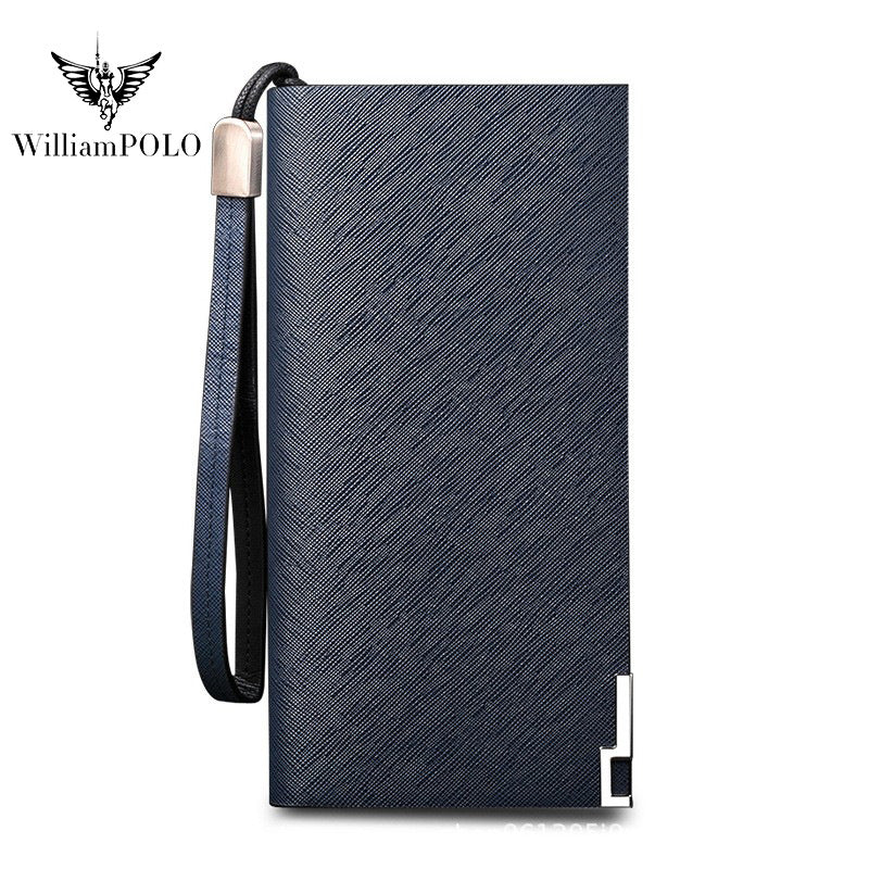 Men's Emperor Paul Long Genuine Leather Large Capacity Men's Wallets